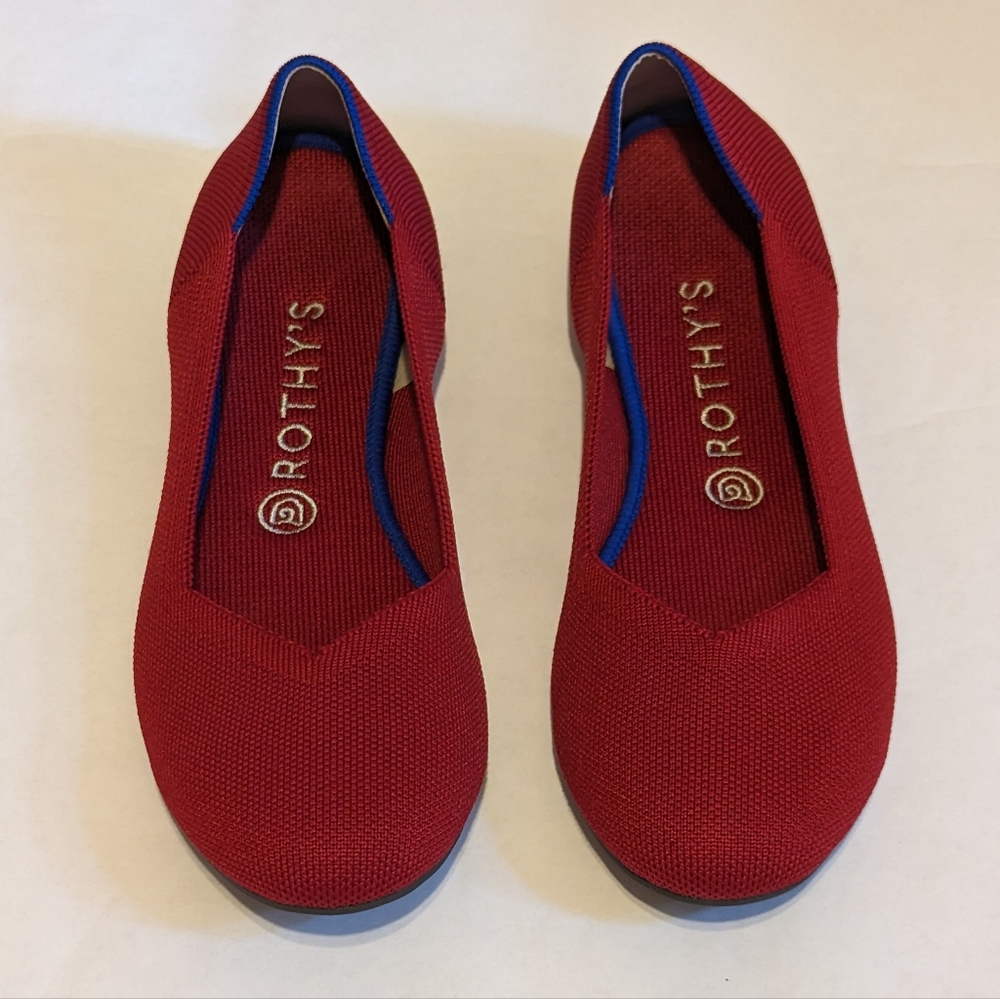 Rothy's scooter red flats EUC